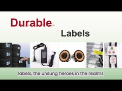 Wykorzystanie trwałych materiałów etykietowych Samoprzylepne drukowanie etykiet Papier Mat Silver PET