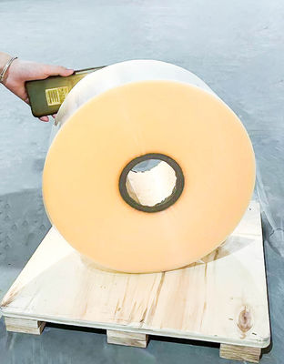 Przejrzysty materiał etykiety BOPP, samoprzylepny papier Jumbo Roll