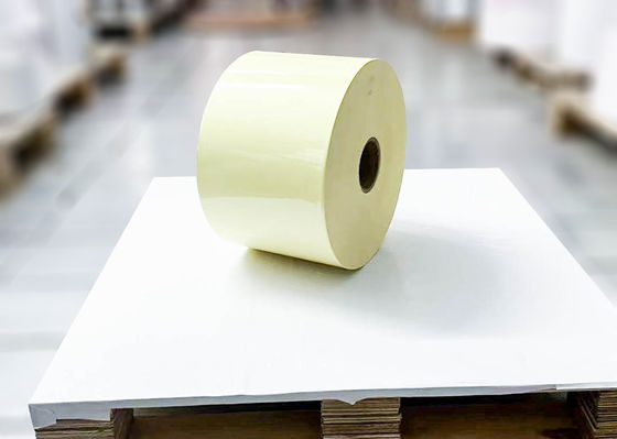 Przejrzysty materiał do etykietowania samoprzylepnego z PET Roll 25μ grubość powierzchni