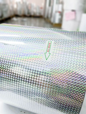Klej akrylowy samoprzylepny naklejka z holograficznej folii Matte Silver PET Normal Sticky