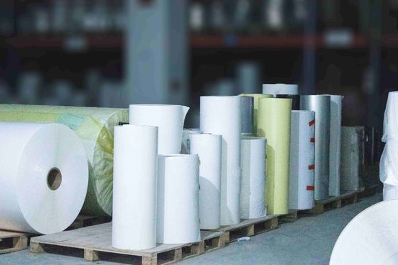 Biały papier drukowany termicznie Jumbo Roll 90 g grubość papieru odporny na zadrapania