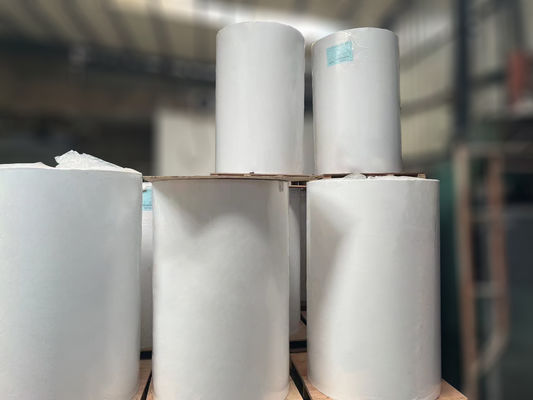 Biały papier drukowany termicznie Jumbo Roll 90 g grubość papieru odporny na zadrapania