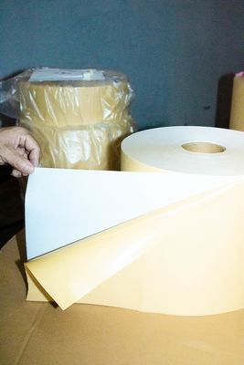 Glu ciepło roztopiony, rolka etykietowania termicznego, Kraft Paper Jumbo Roll 80 u grubość powierzchni