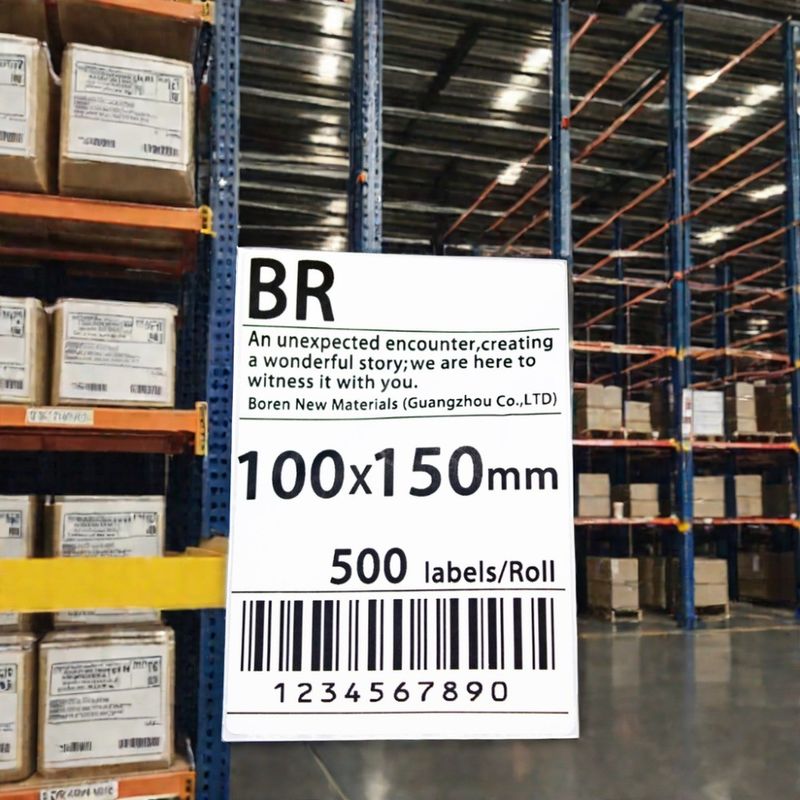 Papier ekspresowy dla logistyki przemysłowej 100x150 Strona logistyczna do etykiet opakowań